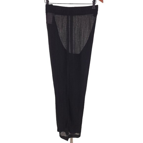 Our Legacy Reduced Straight-Leg Crinked Trousers Size 48 US 32 M Mens Black $335 - Picture 4 of 13